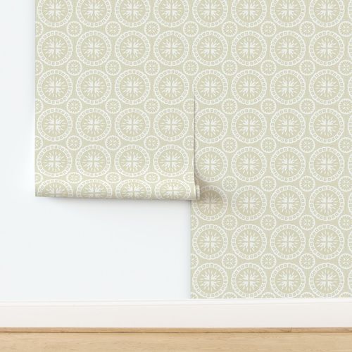 Wallpaper - Vintage Tile Cream