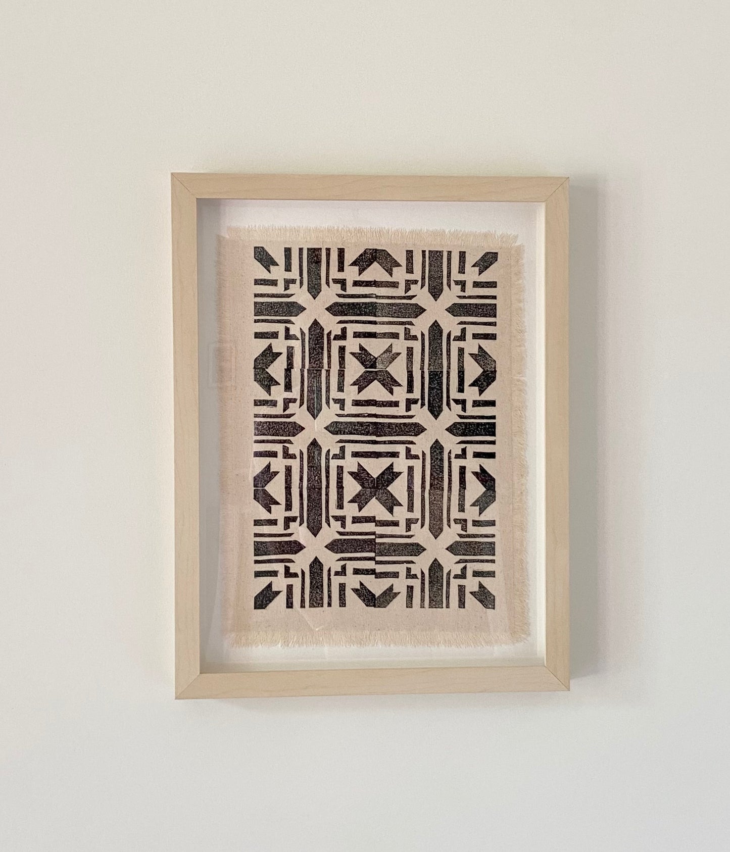 Block Printed Textile Art - Folk Art