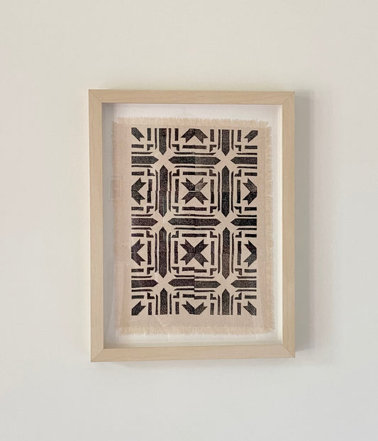 Block Printed Textile Art - Folk Art