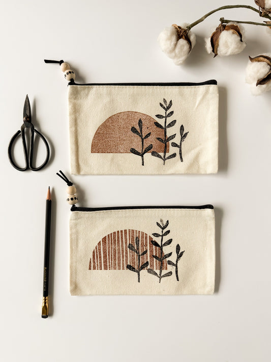 Zipper Pouch - Block Printed