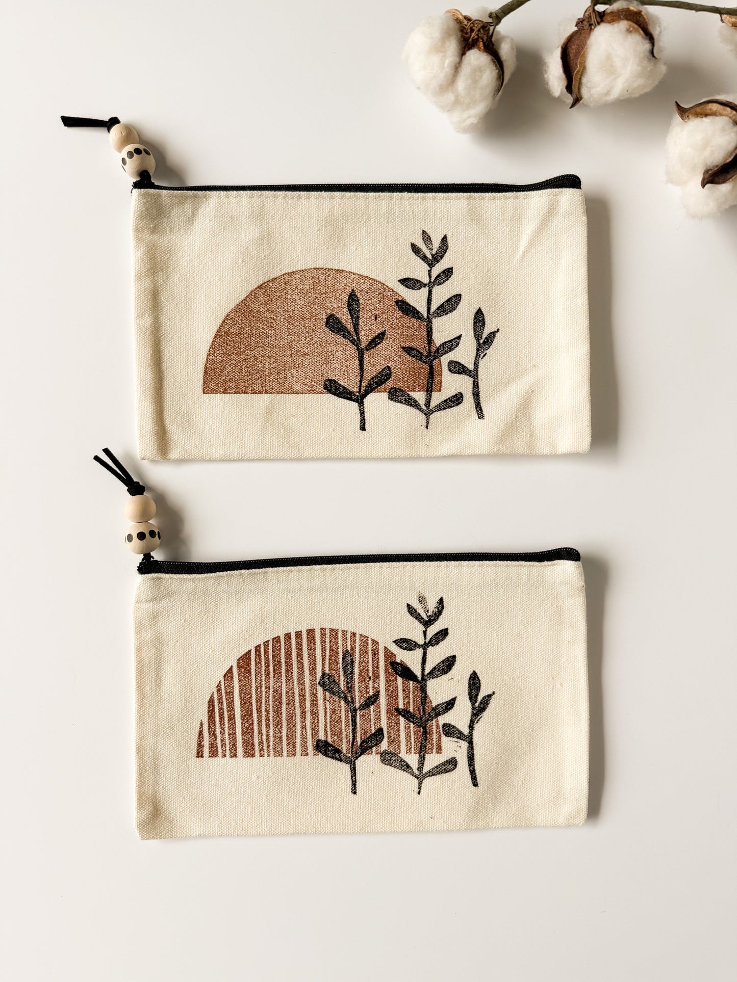 Zipper Pouch - Block Printed