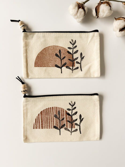 Zipper Pouch - Block Printed
