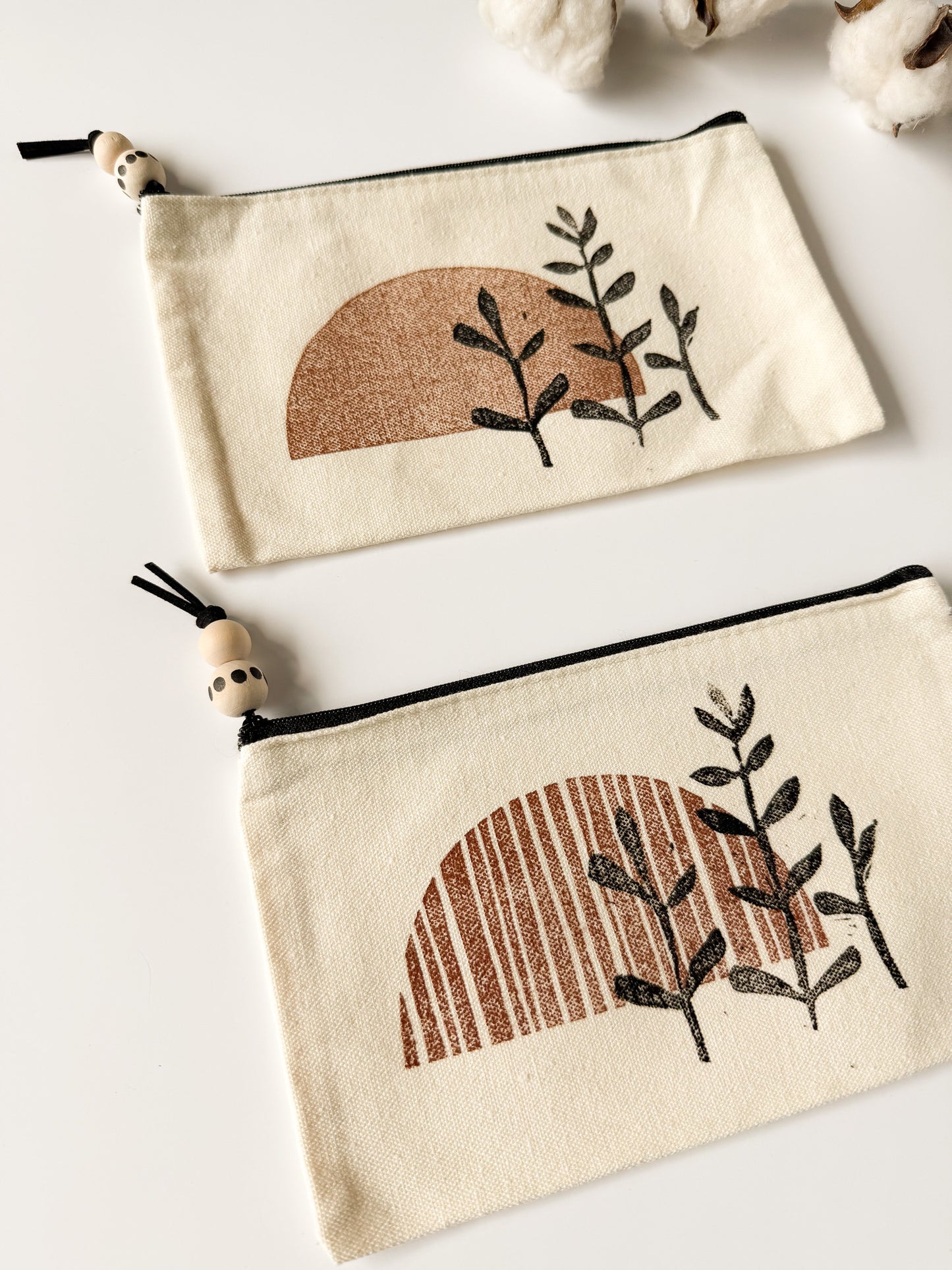 Zipper Pouch - Block Printed