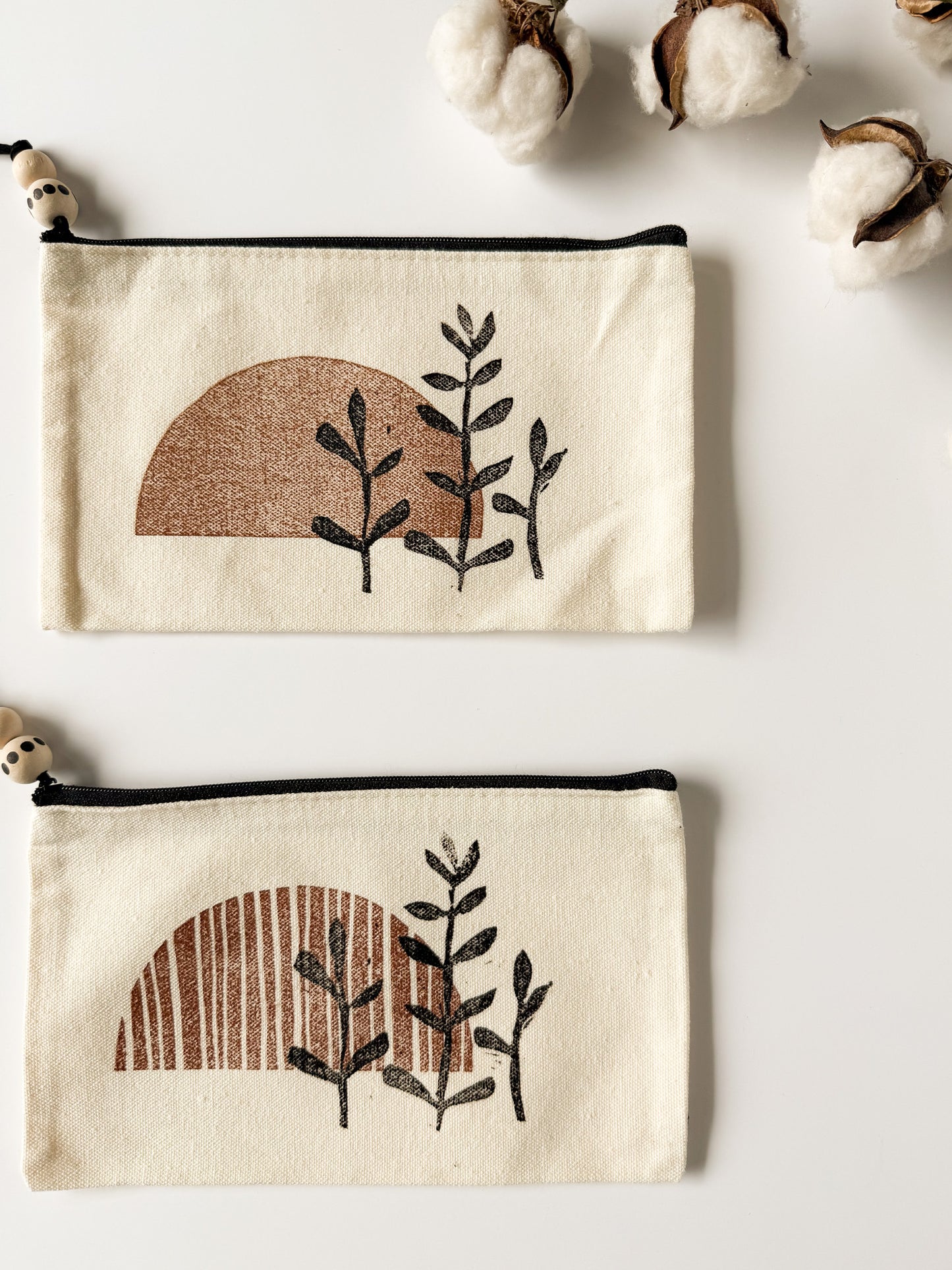Zipper Pouch - Block Printed