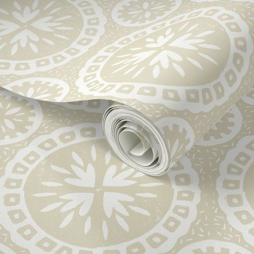 Wallpaper - Vintage Tile Cream