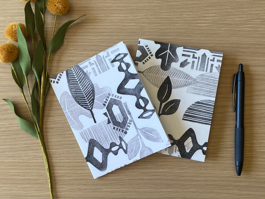 Black and White Note Card Collection - Set of 6 Blank Cards